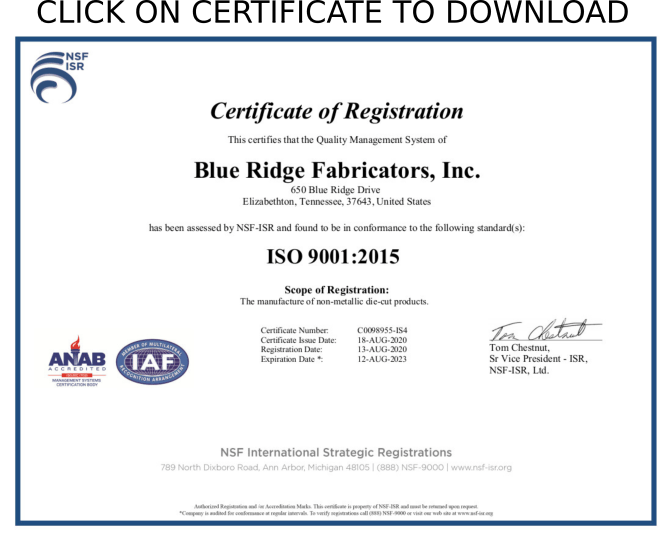 DOWNLOAD OUR ISO CERTIFICATE